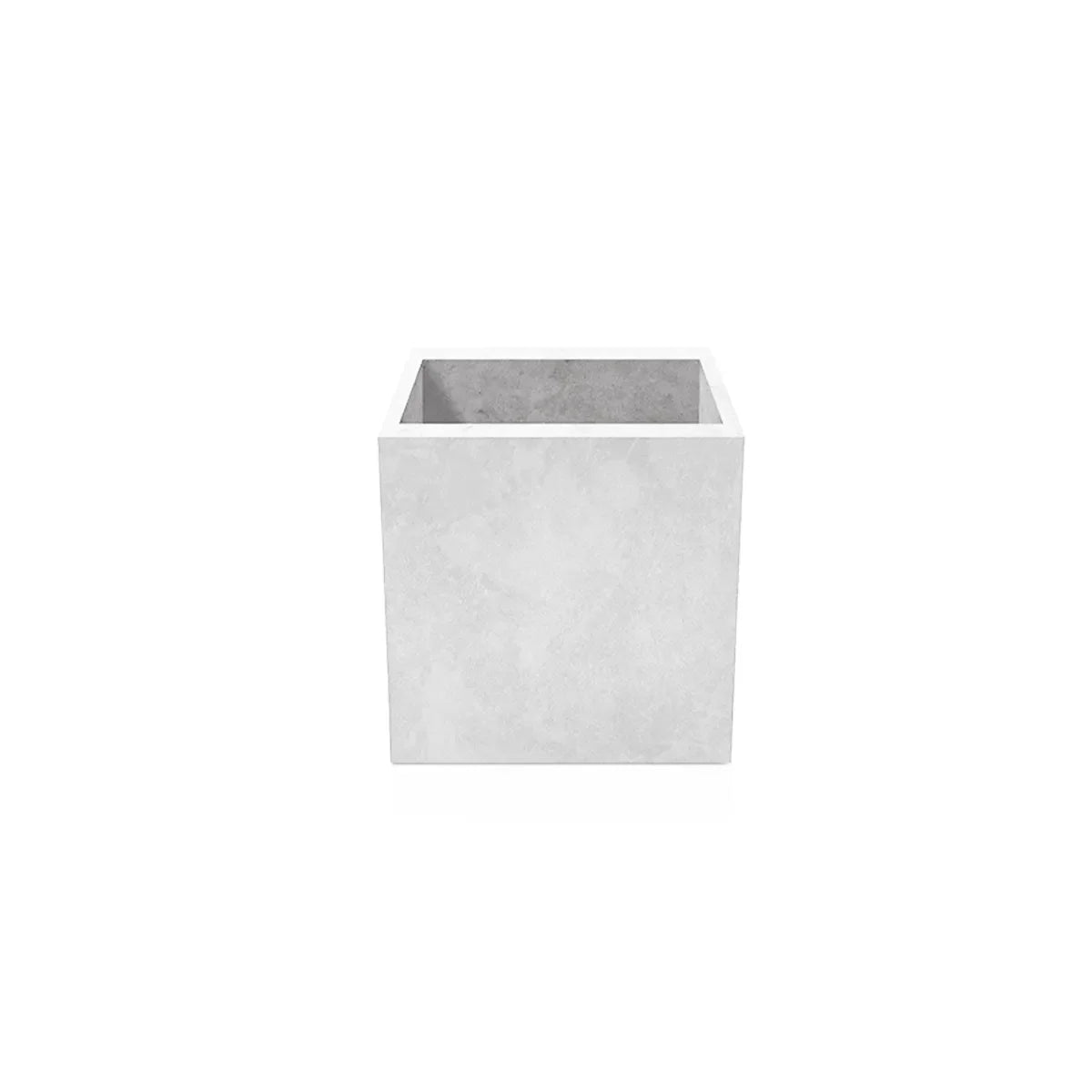 Outdoor Concrete Planters - Square 50x50x50 cm on white background Decormania.eu